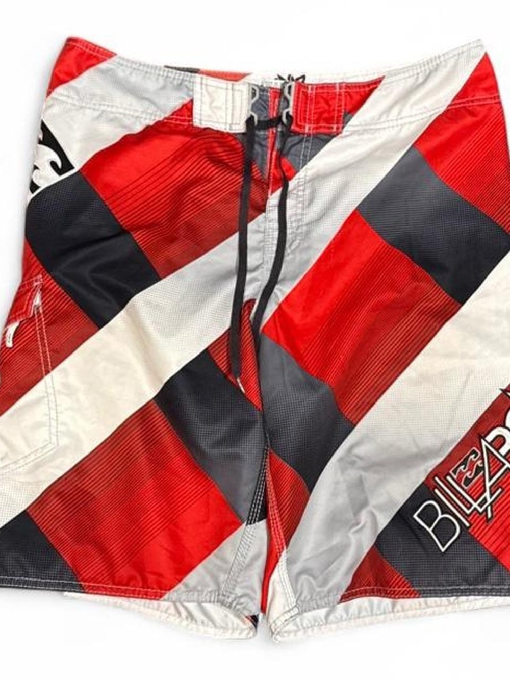 Y2K Billabong Parko Striped Surfwear Embroidered Baggy Board Shorts